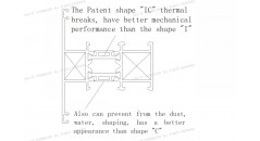 thermal breaks, Patent IC thermal breaks, IC thermal breaks, aluminium window frame,Solutions for aluminium window frame